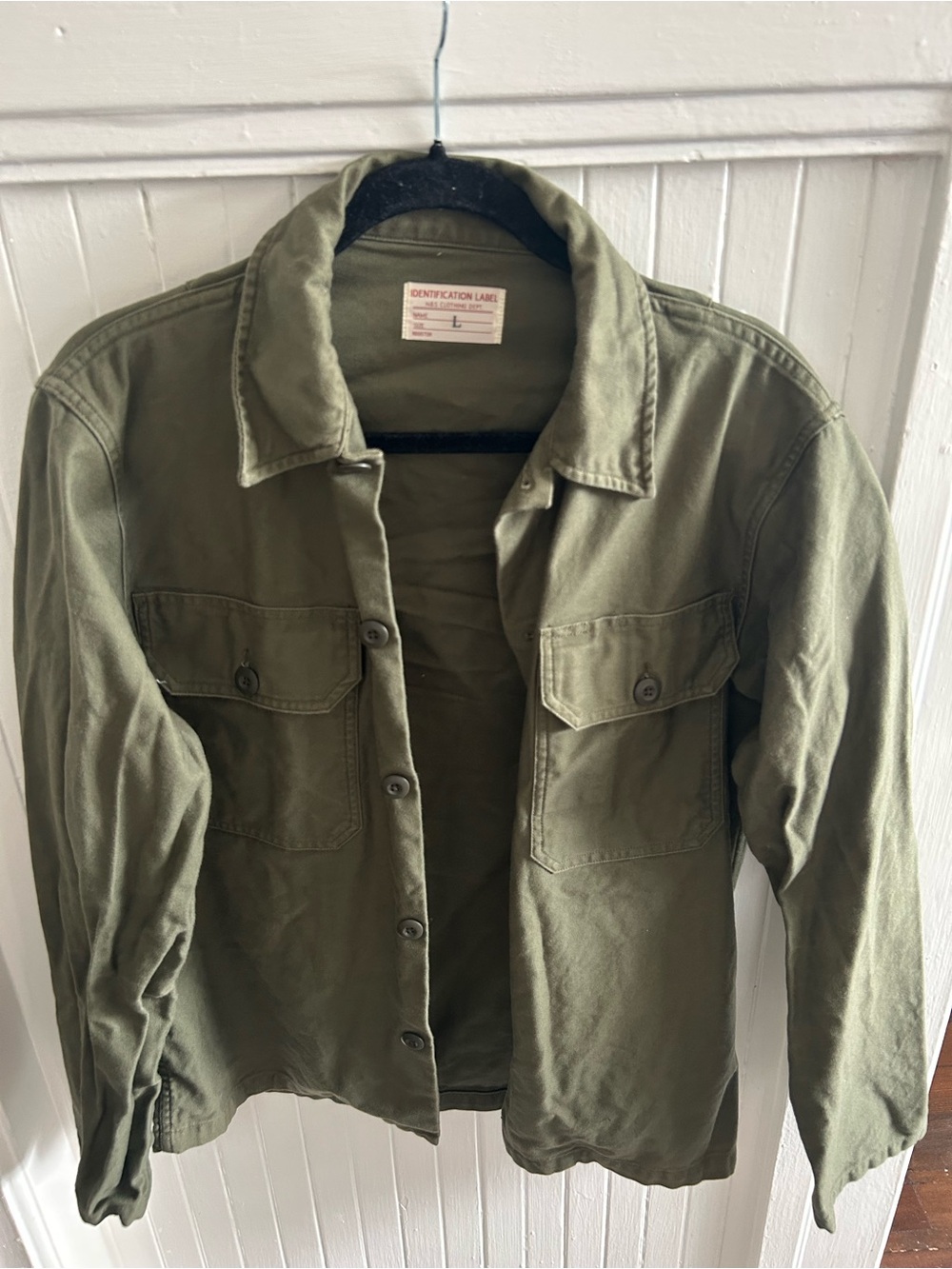 Vintage Olive Military Field Jacket